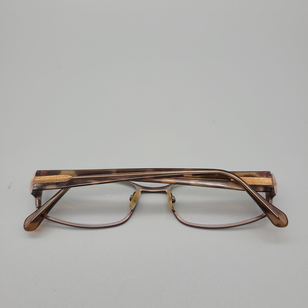 Vera Wang V017 Brown Titanium Rectangular Eyeglas… - image 2
